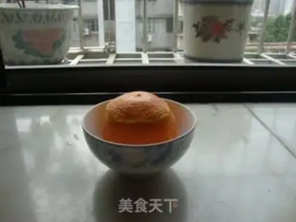 Make Orange steamed eggs step 7