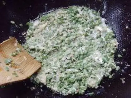 Make Soybeans fried eggs step 9