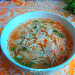 Make Fish radish gravy noodles step 7