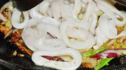 Make Chili squid rings step 5