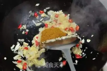 Make Curry crabs step 6