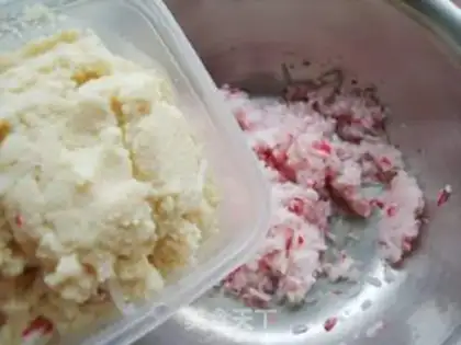 Make Soybean radish silkballs step 7
