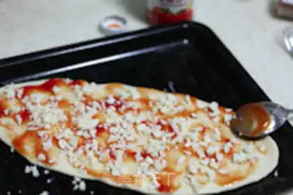 Make pancake ham pizza step 9