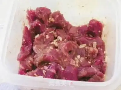 Make Korean beef string step 1