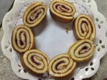 Make Coconut strawberry cake roll step 7