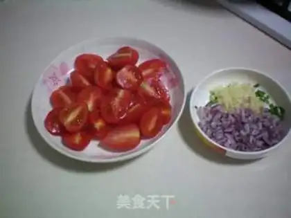 Make Clear the tomato cabbage step 1
