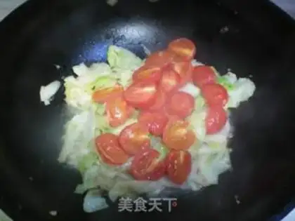 Make Clear the tomato cabbage step 8