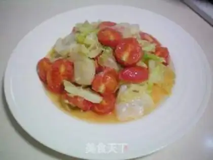 Make Clear the tomato cabbage step 9