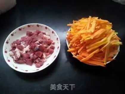 Make Scrap and rice step 1