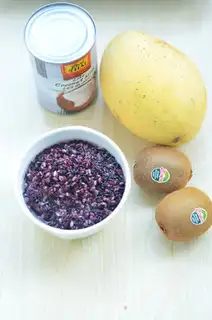 Make Coconut and black rice step 0