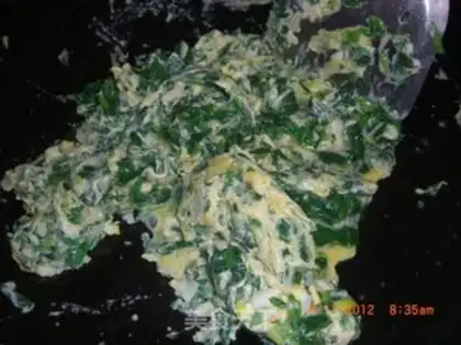 Make Bacon fried celery eggs step 4