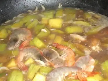 Make Cow-legged shrimp step 10