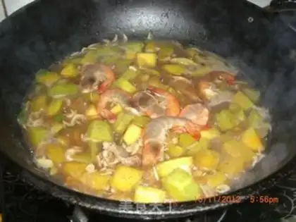 Make Cow-legged shrimp step 11