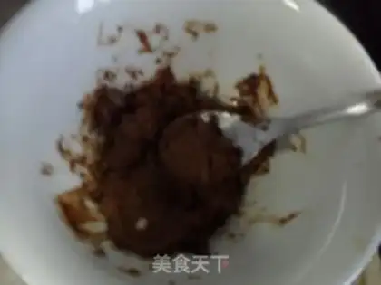 Make Chocolate leaves cake step 2