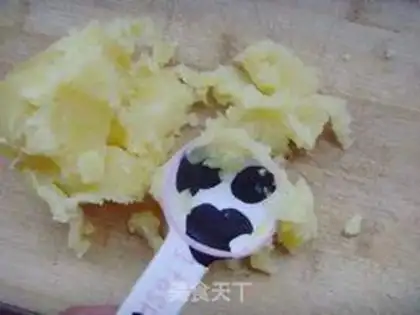 Make Curry ham mashed potatoes step 2