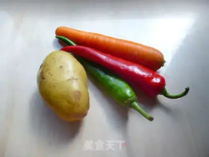 Make Twin pepper potatoes step 0