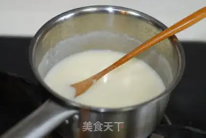 Make Slurry milk soup step 2