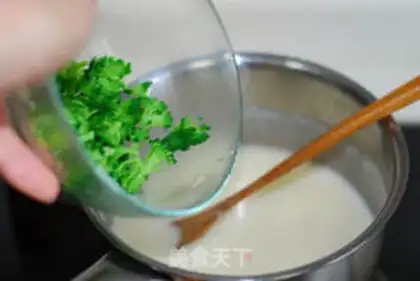 Make Slurry milk soup step 3