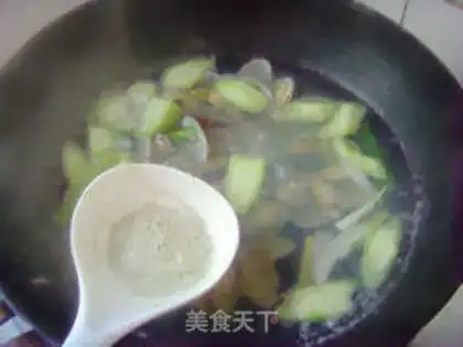 Make Flowers and melon soup step 11