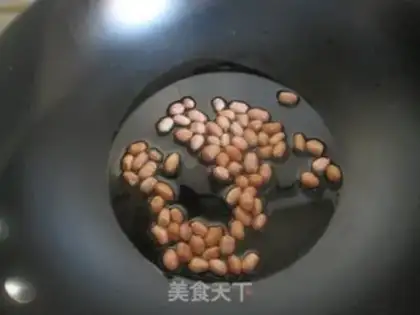 Make Old vinegar spinach peanut rice step 0