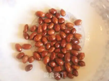 Make Old vinegar spinach peanut rice step 1
