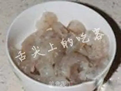 Make Shrimp radish step 1