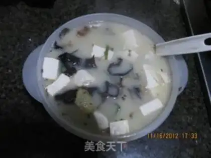 Make Tofu soup step 4