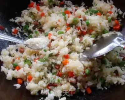 Make ♪ A time-meat fried rice ♪ step 7