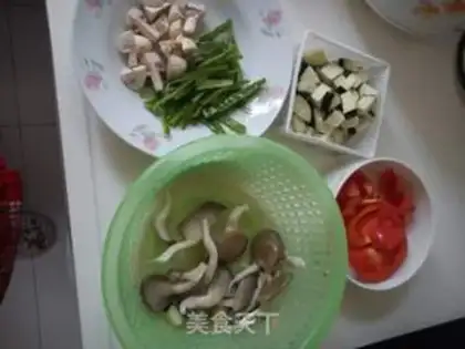 Make Cheese and mushrooms step 0