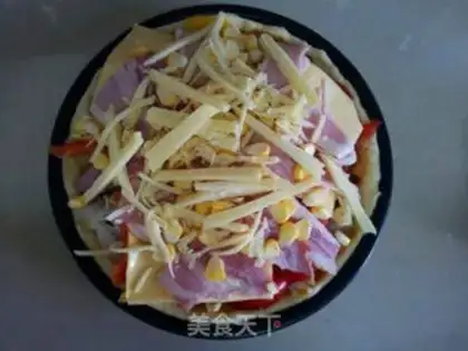 Make A garden bacon pizza step 20