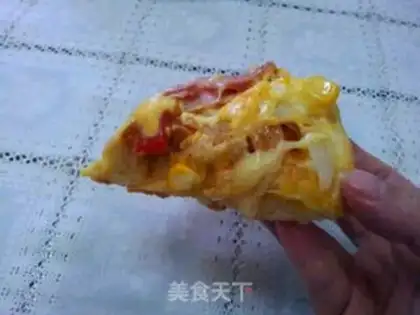 Make A garden bacon pizza step 22