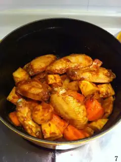 Make Curry chicken wings step 6