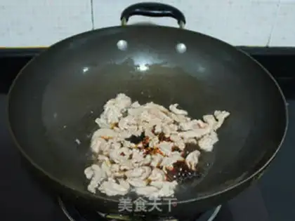 Make Orchid fried meat step 6