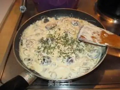 Make Cheese sauce pasta step 7