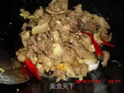 Make Garlic fried meat step 13