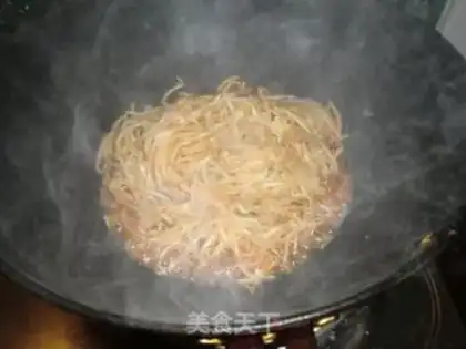 Make Clear the green bean bud step 4