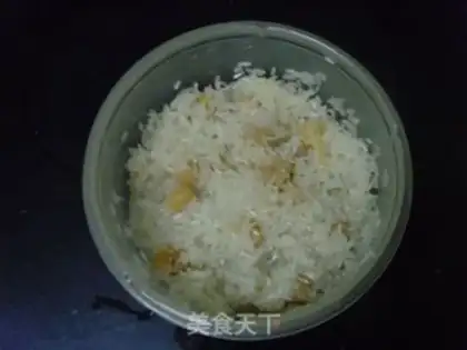 Make Qian Yuan and porridge step 1