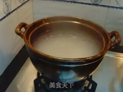 Make Qian Yuan and porridge step 3