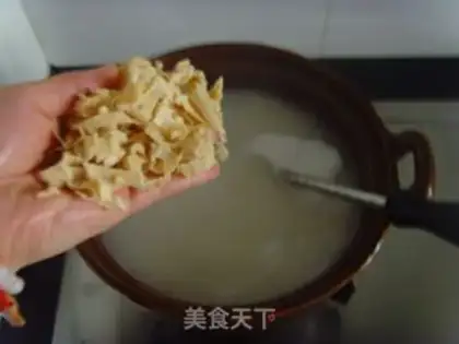 Make Qian Yuan and porridge step 9