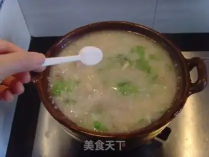 Make Qian Yuan and porridge step 13
