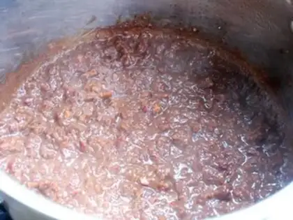 Make Red bean date cake step 5