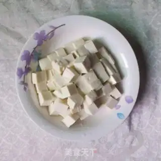 Make Peas and tofu step 1