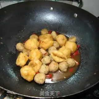 Make Tofu fried fishballs step 7