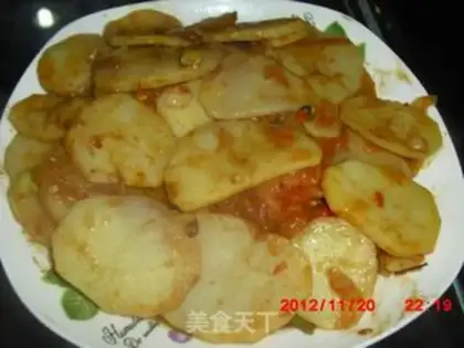 Make Tomato fried potatoes step 9
