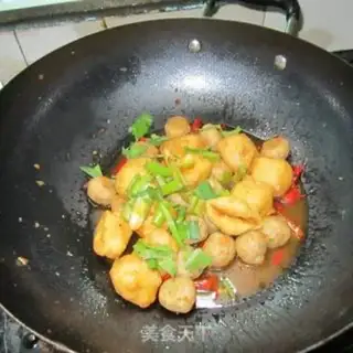 Make Tofu fried fishballs step 8