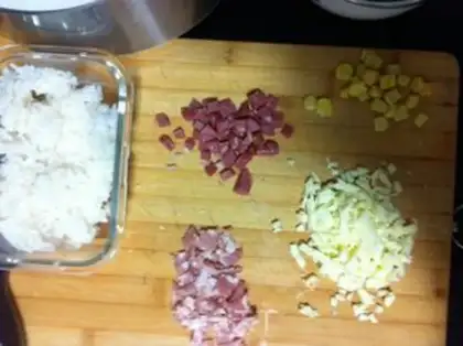 Make Bacon and corn step 0