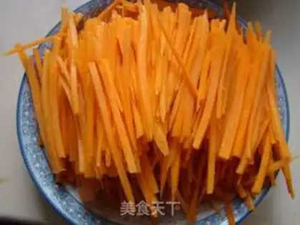 Make Carrot and powder step 0
