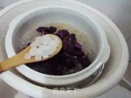 Make Purple potato silver ear soup step 5