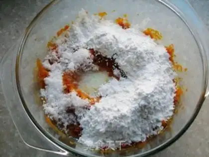Make Pumpkin sesame cake step 3