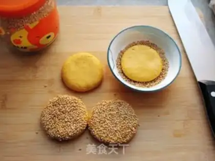 Make Pumpkin sesame cake step 6